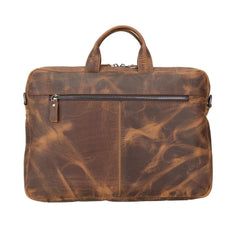 Apollo Leather Business Briefcase / Laptop Case 16"