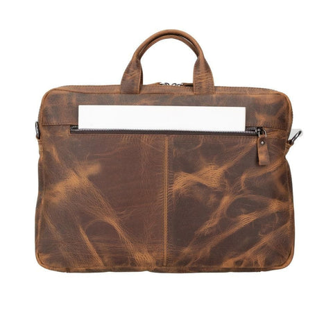 Apollo Leather Business Briefcase / Laptop Case 16"