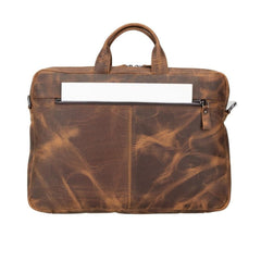 Apollo Leather Business Briefcase / Laptop Case 16"