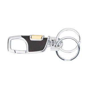 BKR12 Genuine Leather Keyring - Charcoal