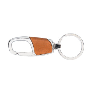 BKR13 Genuine Leather Keyring - Sandy Tan