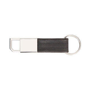 BKR16 Genuine Leather Keyring - Charcoal