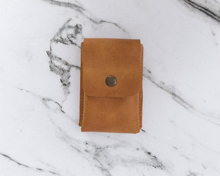Cigarette Genuine Leather Case - Moccasin