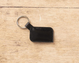 Leather Keyring - Black