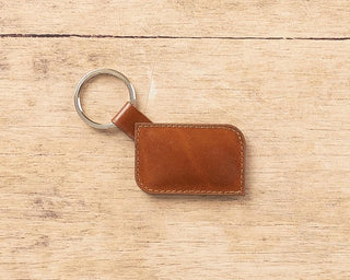 Leather Keyring - Tan
