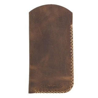 Leather Glasses Cover - Coffee