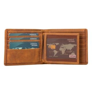 Marky Leather Wallet - Moccasin
