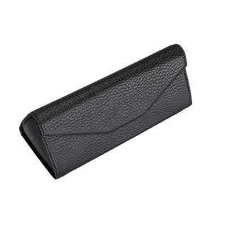 Smart leather glasses case in Shadow Black