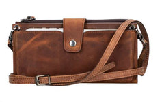 Lozan Crossbody Leather Wallet
