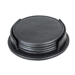 Divine Leather Cup Coaster Set
