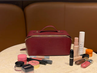 Ella Leather Make up Bag