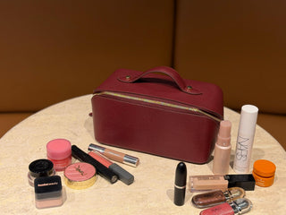 Ella Leather Make up Bag
