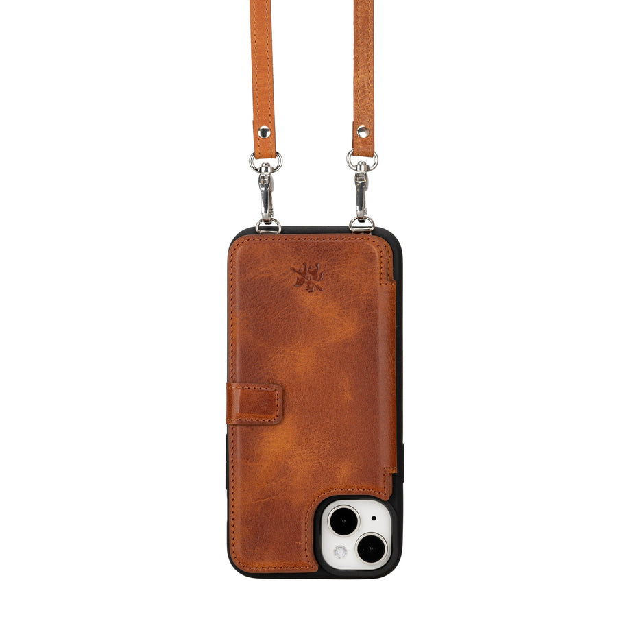 Fermo Leather Crossbody Wallet Phone Case for iPhone 15 Plus