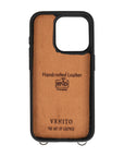 iphone 15 pro fermo leather crossbody wallet case floater black 03