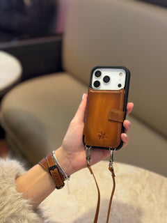 Fermo Leather Crossbody Wallet Phone Case for iPhone 18 Pro