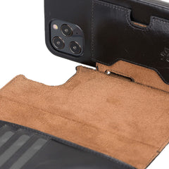 Funda tipo billetera de cuero con bloqueo RFID Florence para iPhone 13 Pro Max