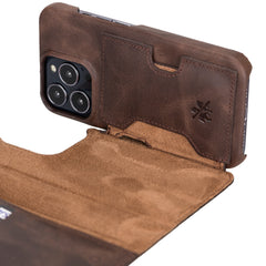 Florence RFID Blocking Leather Wallet Case for iPhone 13 Pro