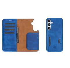 Funda tipo billetera de cuero con bloqueo RFID Florence para Samsung Galaxy S24 Plus