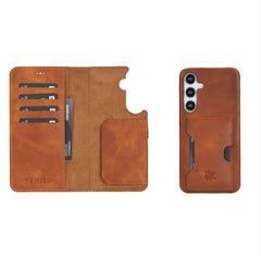 Funda tipo billetera de cuero con bloqueo RFID Florence para Samsung Galaxy S24 Plus