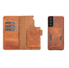 Funda tipo billetera de cuero con bloqueo RFID Florence para Samsung Galaxy S21 Plus