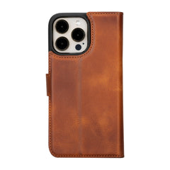 Funda tipo cartera de cuero desmontable con bloqueo RFID Ravenna para iPhone 15 Pro Max