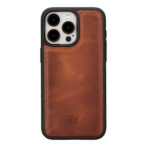 iphone 15 pro max lucca leather phone case antique brown 02