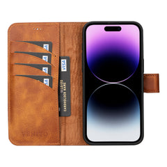 Funda tipo cartera de cuero desmontable con bloqueo RFID Ravenna para iPhone 15 Pro Max