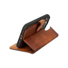 Funda tipo cartera de cuero desmontable con bloqueo RFID Ravenna para iPhone 15 Pro Max