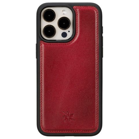 Funda de cuero Lucca Snap On para iPhone 15 Pro Max