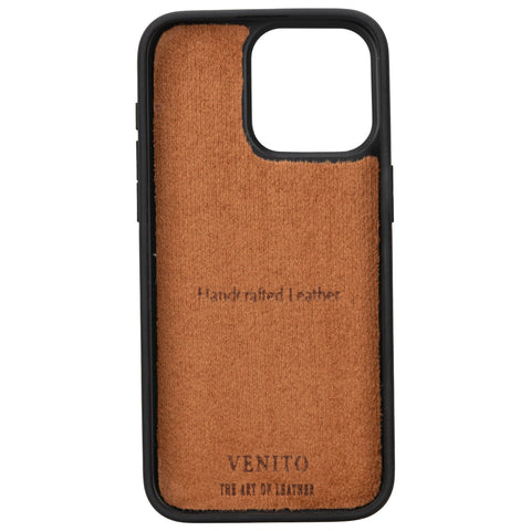 Funda de cuero Lucca Snap On para iPhone 15 Pro Max