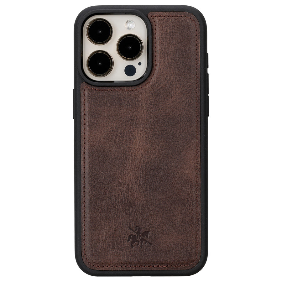 iphone 15 pro max lucca leather phone case coffee brown 01