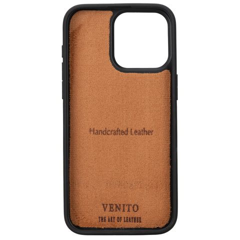 Funda de cuero Lucca Snap On para iPhone 15 Pro Max