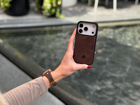 Lucca Snap On Leather Case for iPhone 17 Pro Max