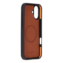 Funda de cuero Lucca Snap On para iPhone 15 Plus