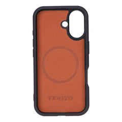 Funda de cuero Lucca Snap On para iPhone 15 Plus