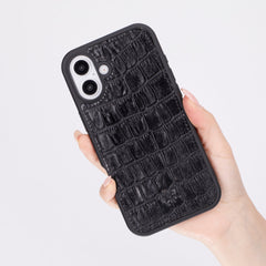 Funda de cuero Lucca Snap On para iPhone 15 Plus