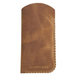 Leather Glasses Cover - Moccasin