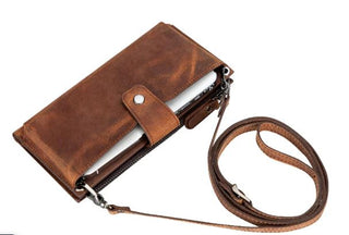 Lozan Crossbody Leather Wallet