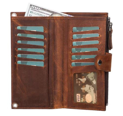 Lozan Crossbody Leather Wallet