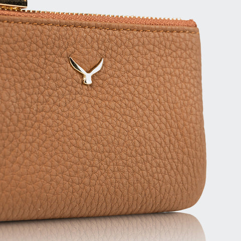 3002 Unisex Leather Coin Purse With Zipper