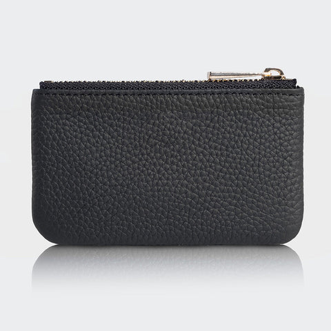 3002 Unisex Leather Coin Purse With Zipper