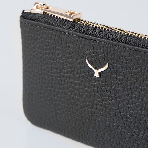 3002 Unisex Leather Coin Purse With Zipper