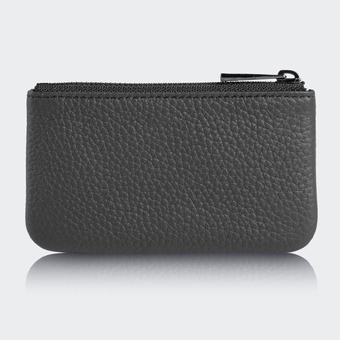 3002 Unisex Leather Coin Purse With Zipper