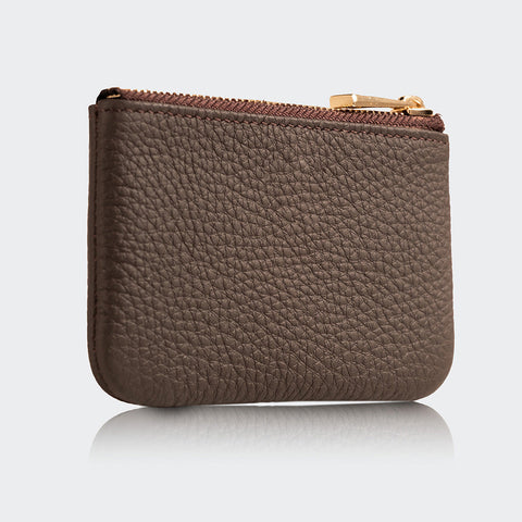 3002 Unisex Leather Coin Purse With Zipper