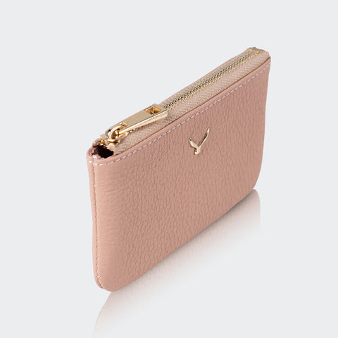 3002 Unisex Leather Coin Purse With Zipper