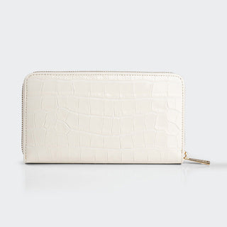 5110 Women Large Leather Wallet With Triple Compartments