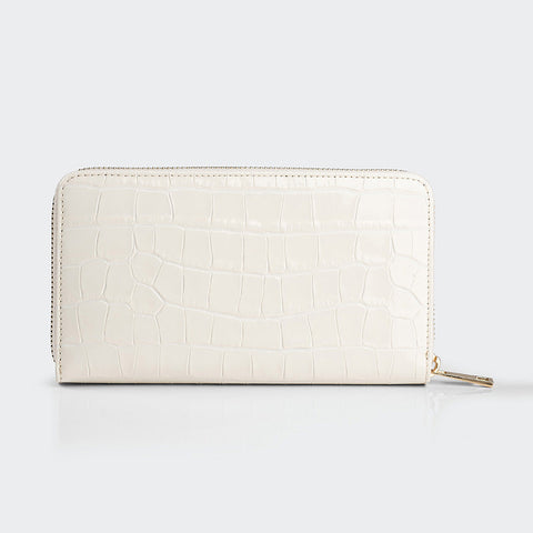 5110 Women Large Leather Wallet With Triple Compartments