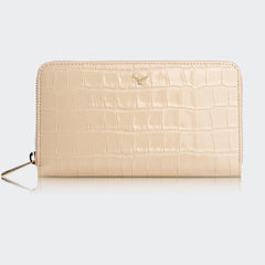 5110 Women Large Leather Wallet With Triple Compartments