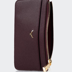 5507 Women Leather Card Holder With Zipper