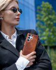 Florence - Funda tipo cartera de piel con bloqueo RFID para Samsung Galaxy S24 Ultra